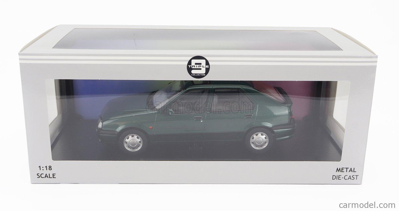 Renault R19 1994 Miniature TRIPLE9 1/18 – Argent, Neuve