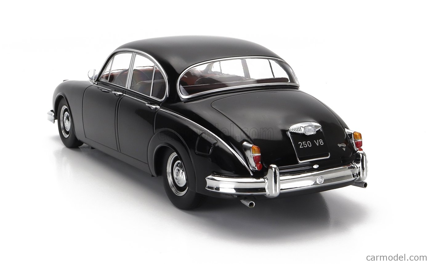 KK Scale 1/18 – Jaguar Daimler 250 V6 1962 – Noir Intérieur Rouge – Modèle Métal
