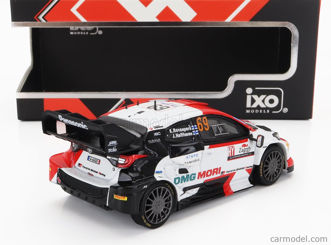 Miniature IXO 1/43 Toyota Yaris Gr Hybrid Rally1 #69 - Montecarlo 2023 - Rovanpera - RAM898.22