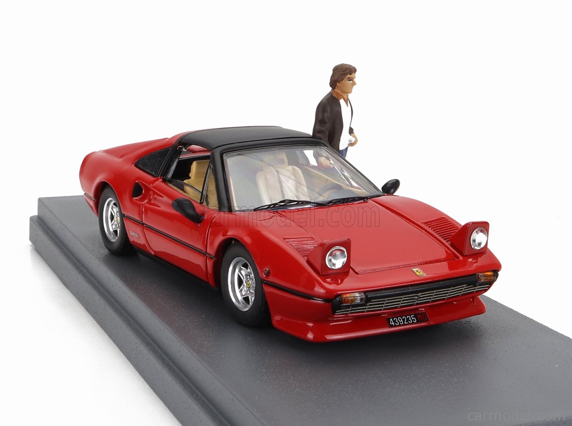 FERRARI - 308 GTS 1977 - PERSONAL CAR GILLES VILLENEUVE WITH FIGURE