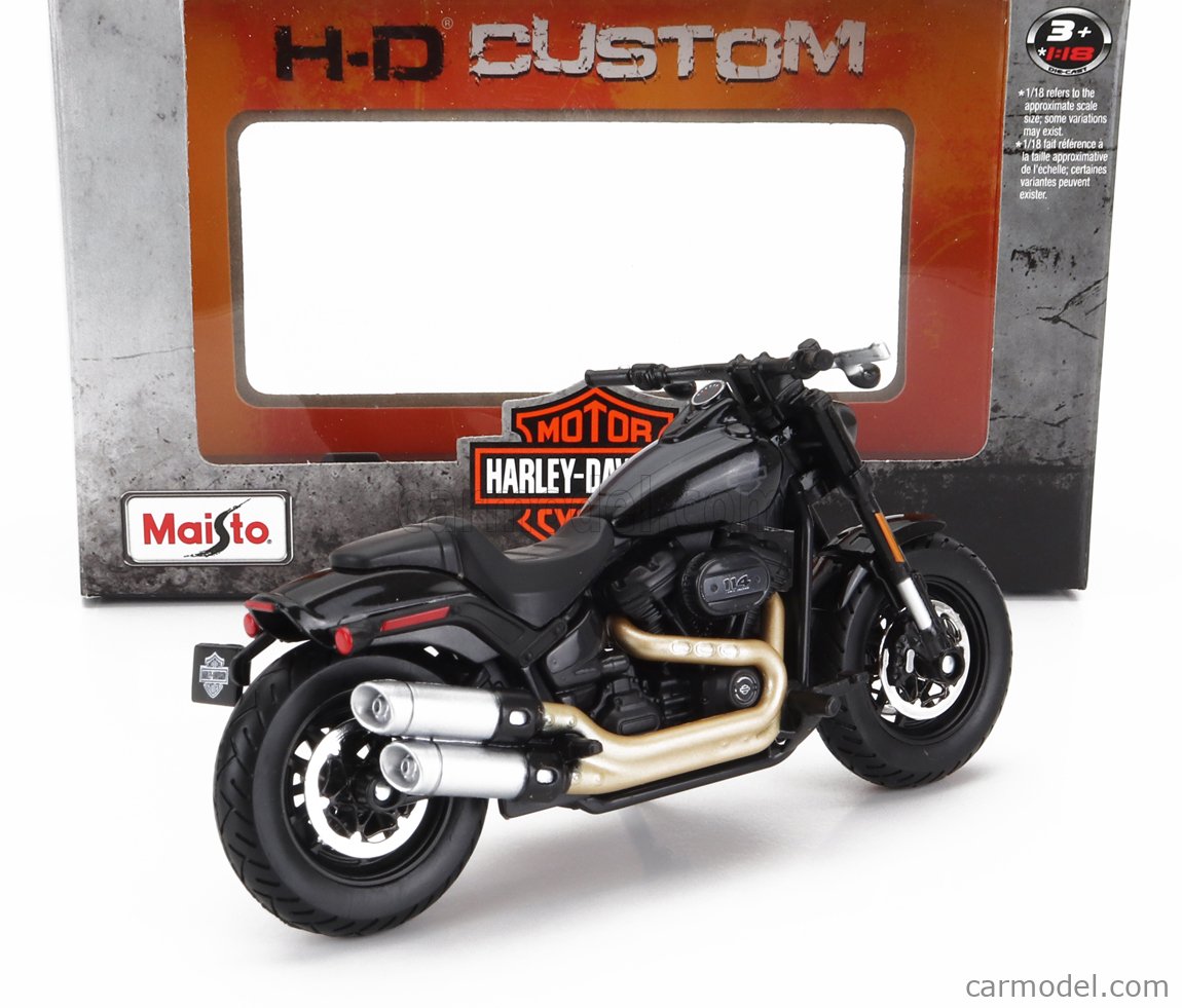 MAISTO 39360 Scale 1/18 HARLEY DAVIDSON FAT BOB 114 2022 BLACK