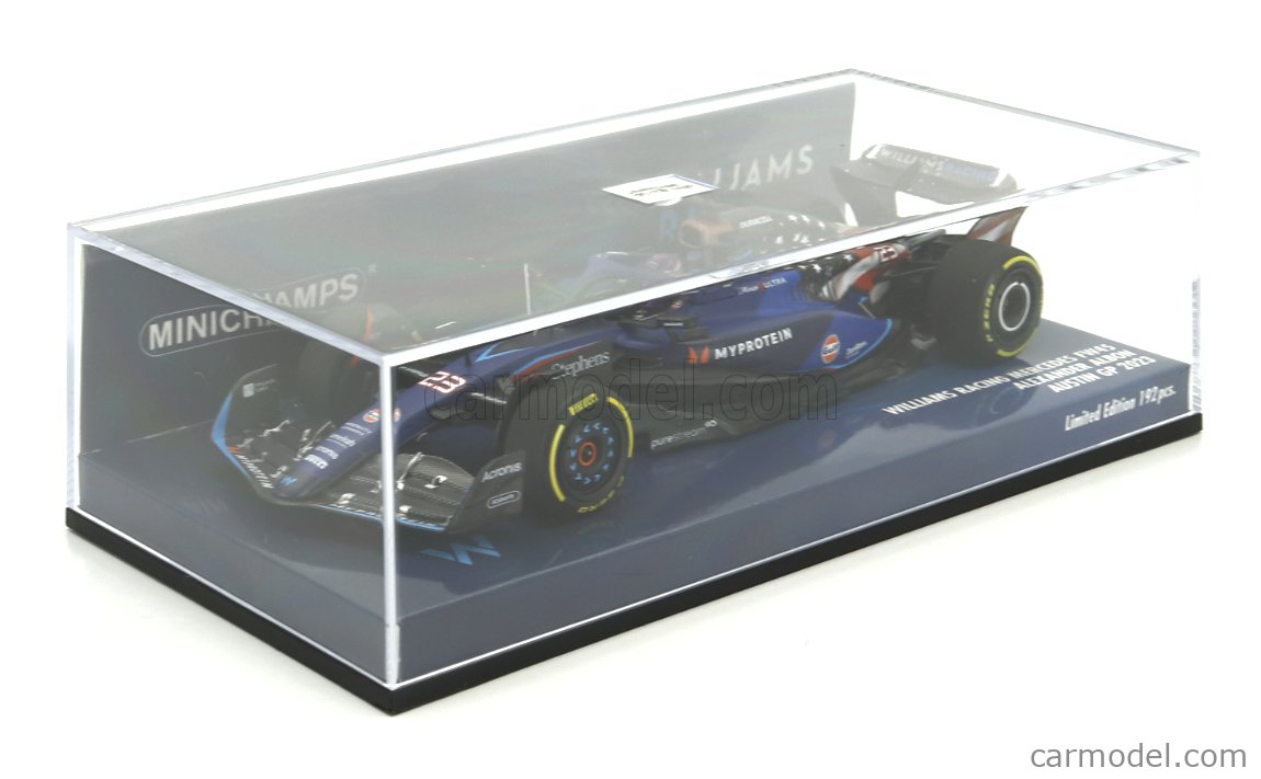 Modellino Minichamps 1/43 Williams Racing FW45 - Alex Albon, GP Austin 2023 - Edizione Da Collezione