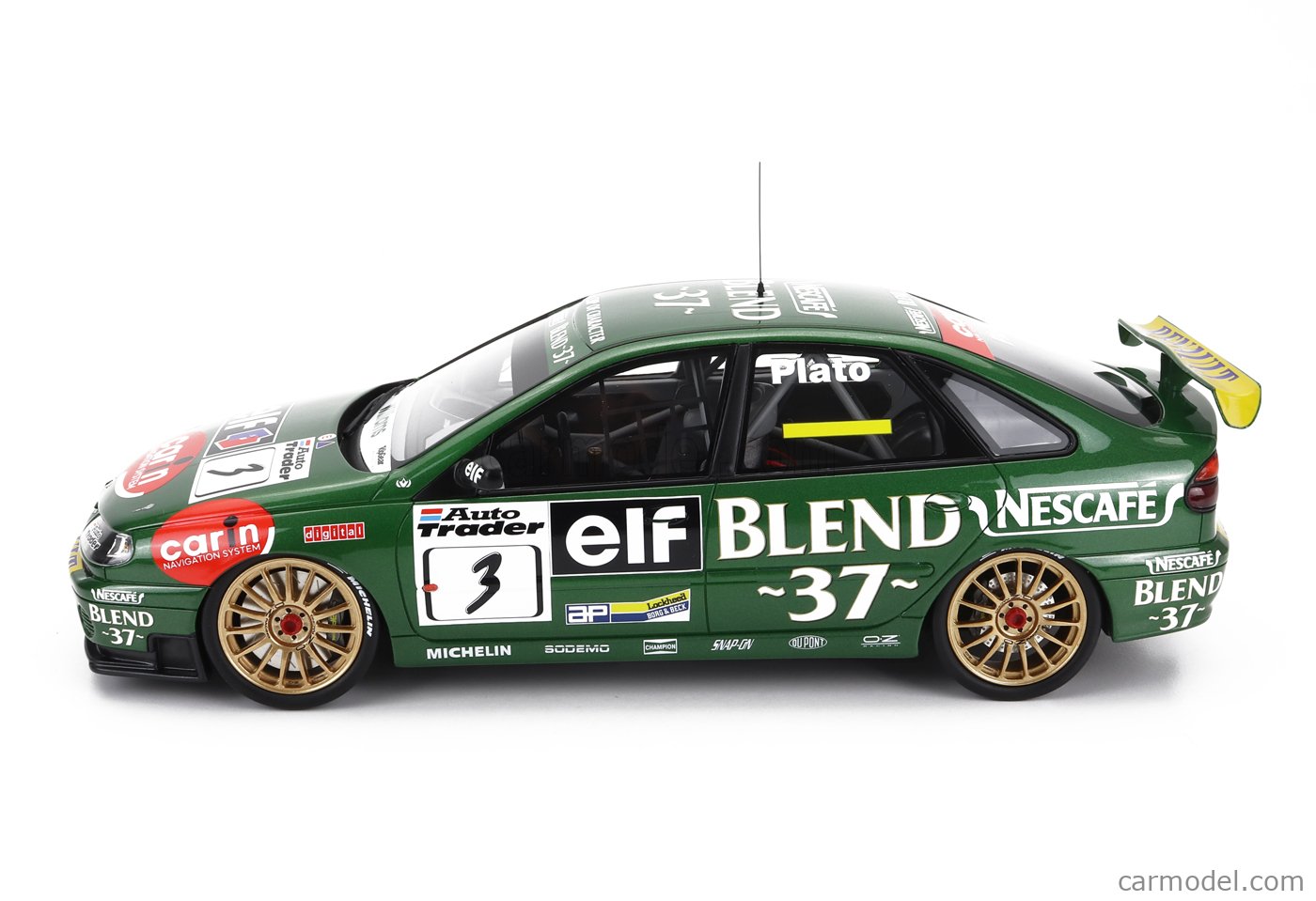 Renault Laguna BTCC Oulton Park 1998 – Ottomobile 1/18, Résine Vert, OT1031, Neuf