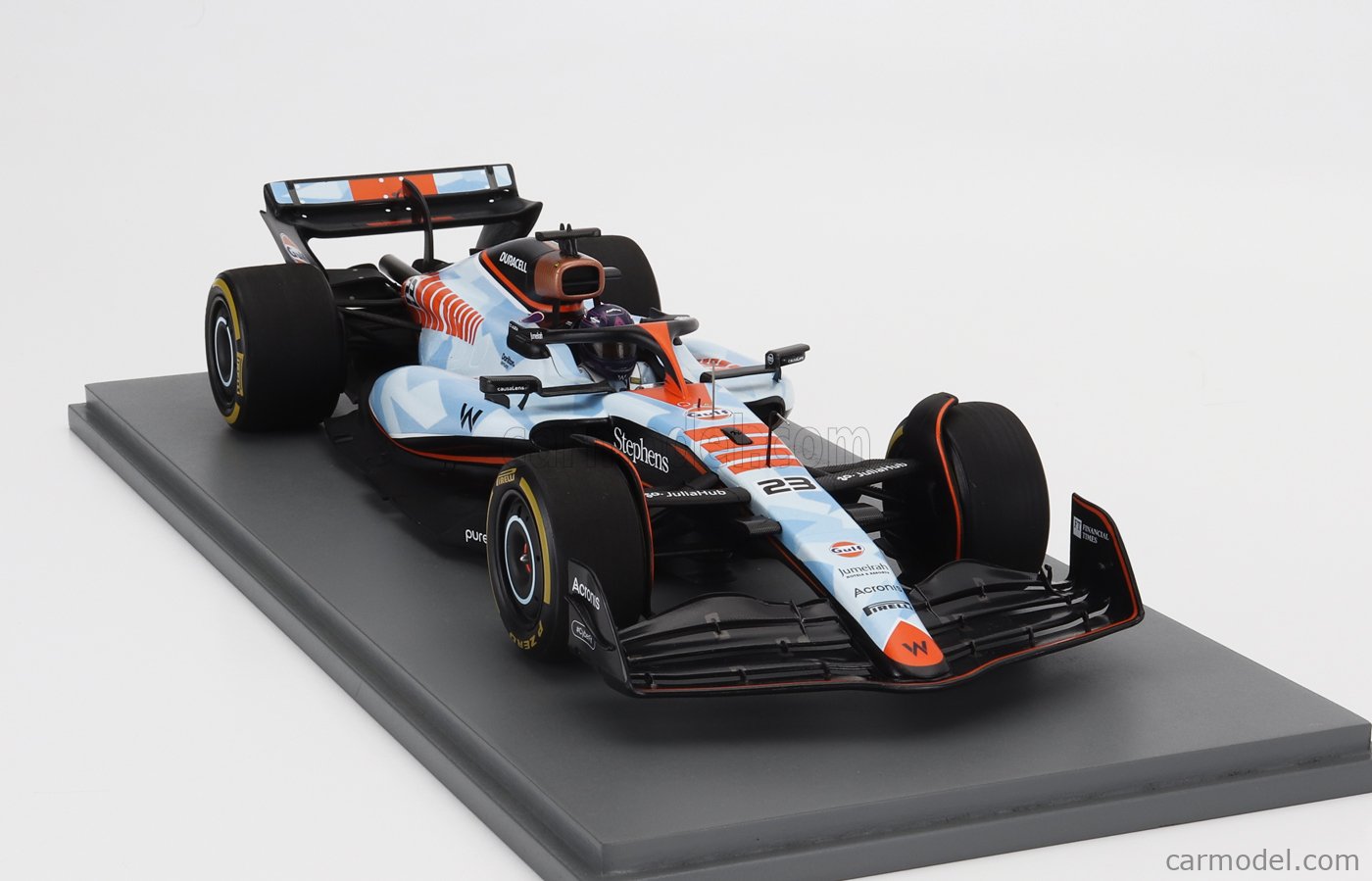 Miniature Spark 1/18 Williams F1 FW45 N°23 Albon GP Grande Bretagne 2023 Précommande