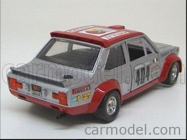BURAGO Scala 1/24 FIAT 131 ABARTH RALLY PIRELLI N 404 SILVER RED