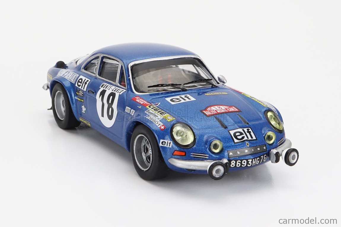 Maquette Renault Alpine A110 Rallye monte Carlo 1973 Collections  Remémoratrise