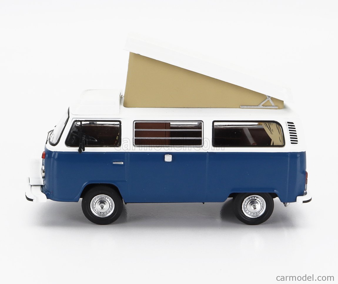 VW T2 WESTFALIA 1978 BLUE/WHITE 1:43 Ixo Model Auto Stradali Nouveau VW T2 WESTFALIA 1978 BLUE/WHITE 1:43 Ixo Model Auto Stradali Nouveau