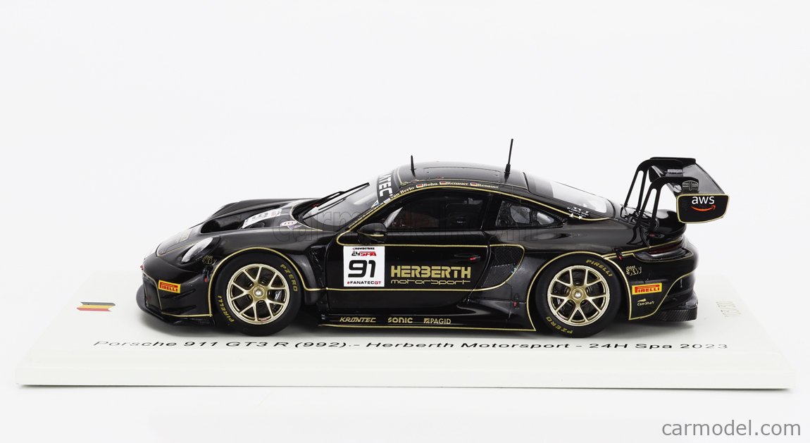 Spark 1/43 – Porsche 911 GT3 R – Spa 2023 – Résine – Modèle SB725 – Neuf Sous Blister