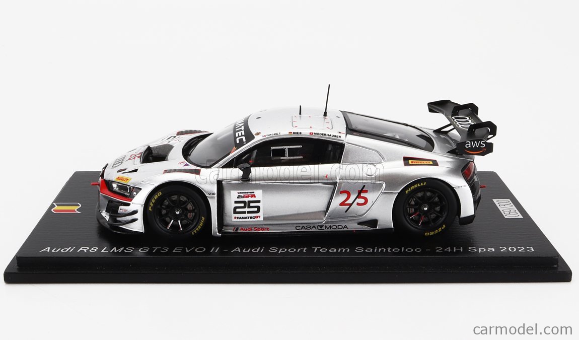 レーシングカー spark 1/43 SB112 Audi R8 LMS #1 Spa24h 2015