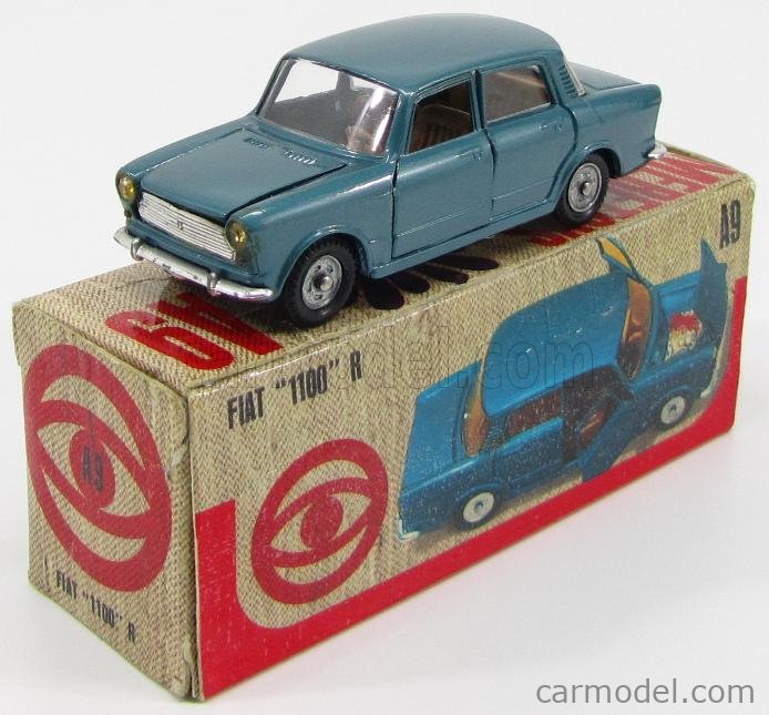 MEBETOYS MATTEL A9 Masstab: 1/43 | FIAT 1100 R (2 ISSUE) BLUE MET