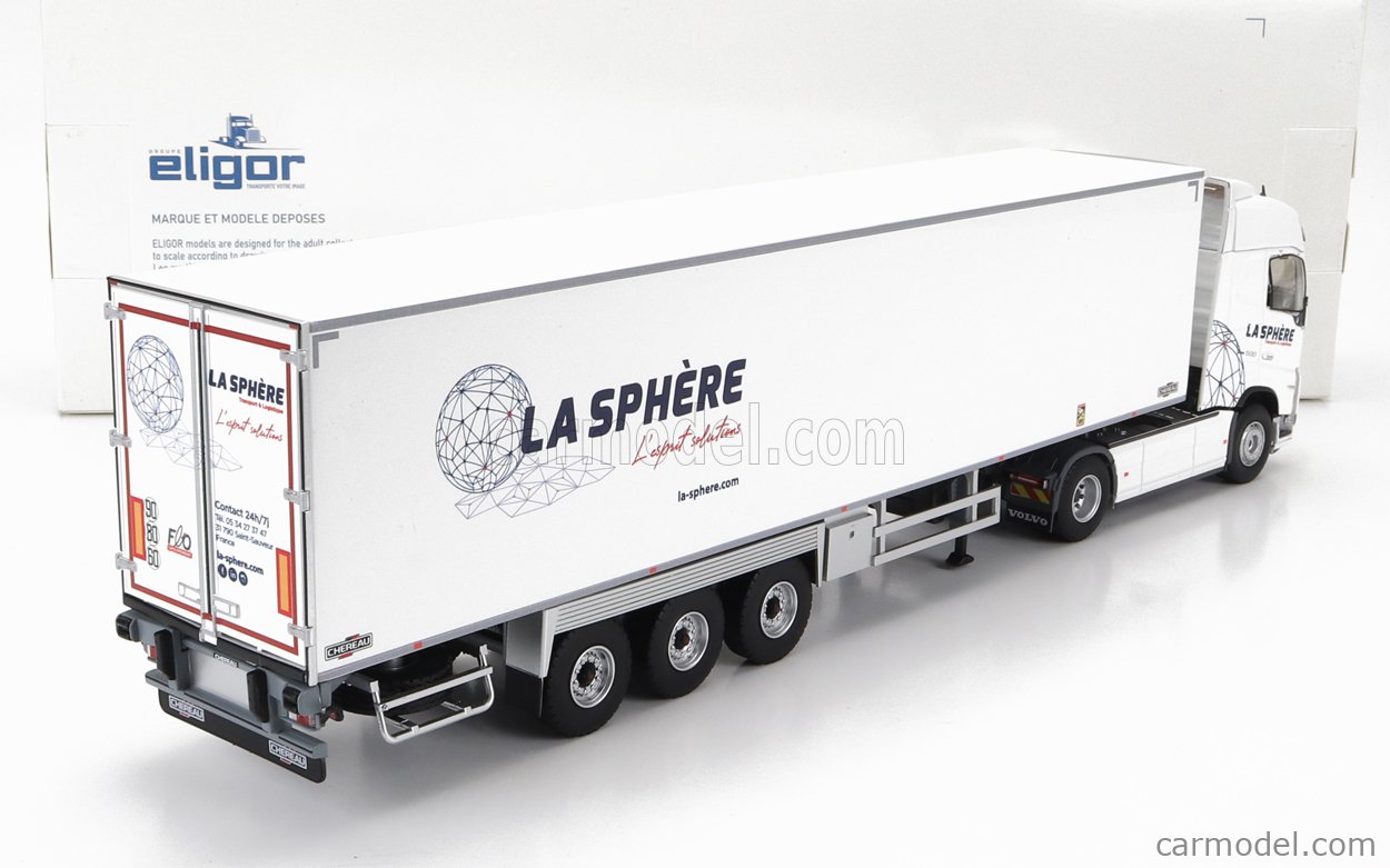 Camion Eligor 1/43 – Volvo FH 2008 N°6344 – Semi-remorque Frigo Chereau – GLF 114100
