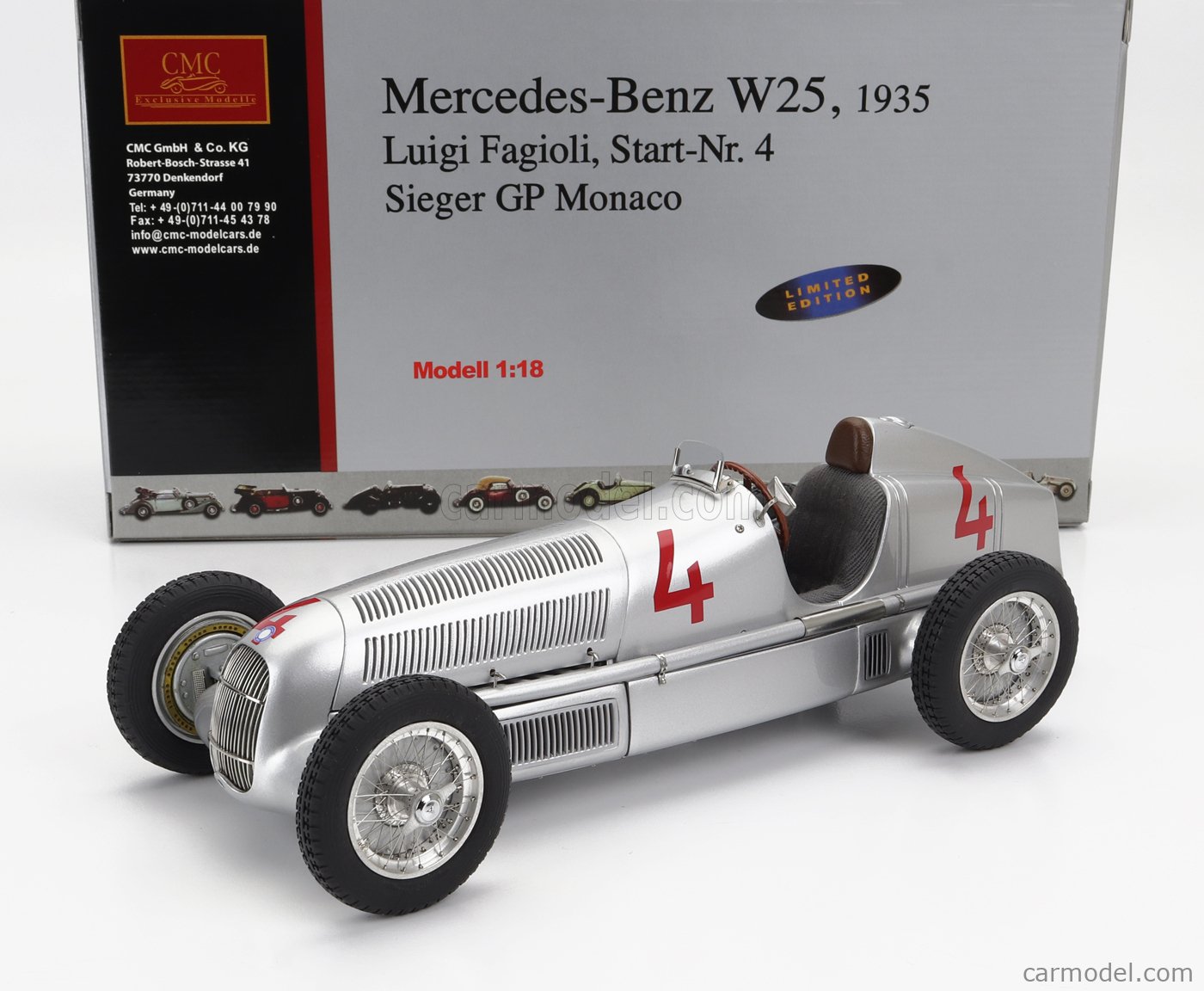 MERCEDES BENZ - SET 2X LO2750 PLATFORM TRUCK WITH WOODEN BOX CAR  TRANSPORTER 1936 + F1 W25 N 4 MONACO GP 1935 L.FAGIOLI
