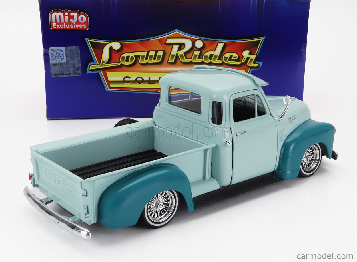 WELLY WE22087LRW-GRN Scale 1/24 | CHEVROLET 3100 PICK-UP LOW RIDER