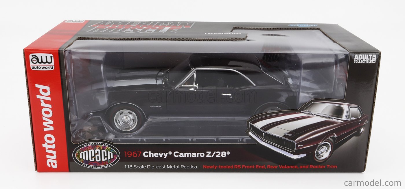 AUTOWORLD AMM1297/06 Scale 1/18  CHEVROLET CAMARO Z/28 RS COUPE 1967 BROWN WHITE