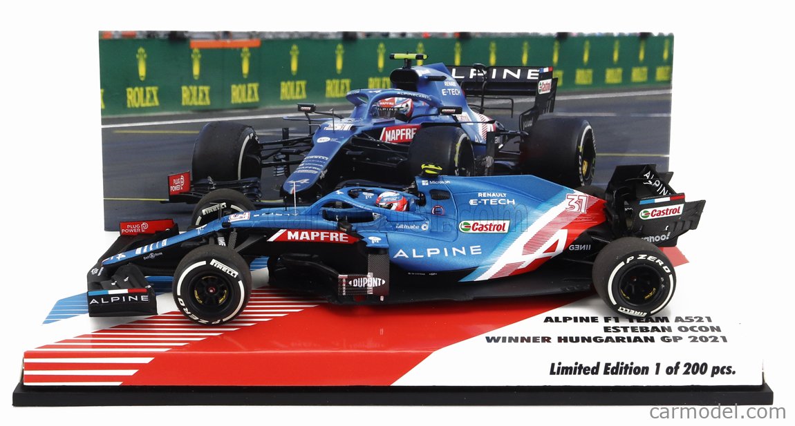 Modèle réduit Alpine A521 No.31 Alpine F1 Team 4th Saudi Arabian Gp 2021