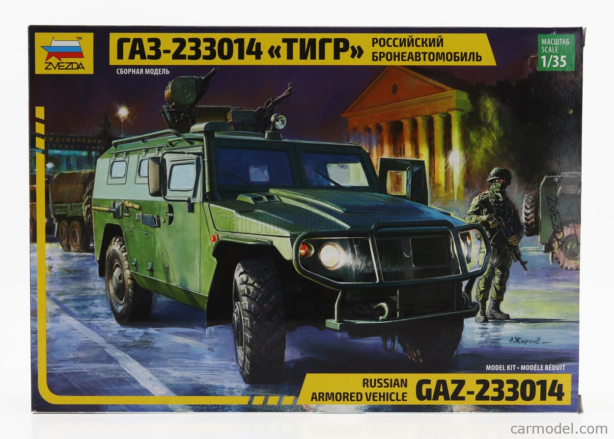 ZVEZDA 3668 Scale 1/35 | GAZ 233014 RUSSIAN ARMORED VEHICLE MILITARY 2006