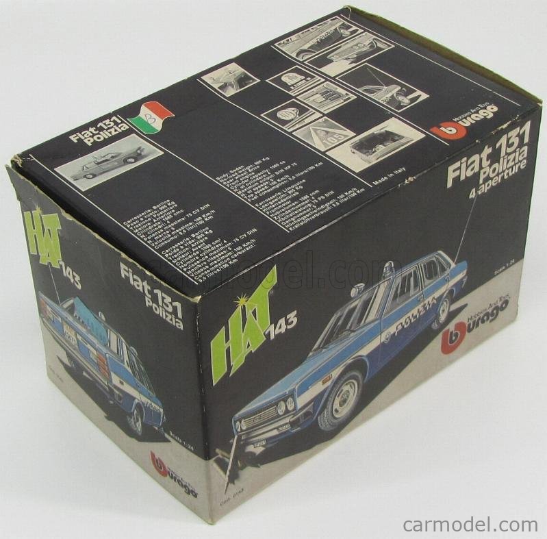 Fiat 131 Mirafiori Polizia , Polistil Made in Italy , 1:43 (Neu (gemäss Beschreibung)) in