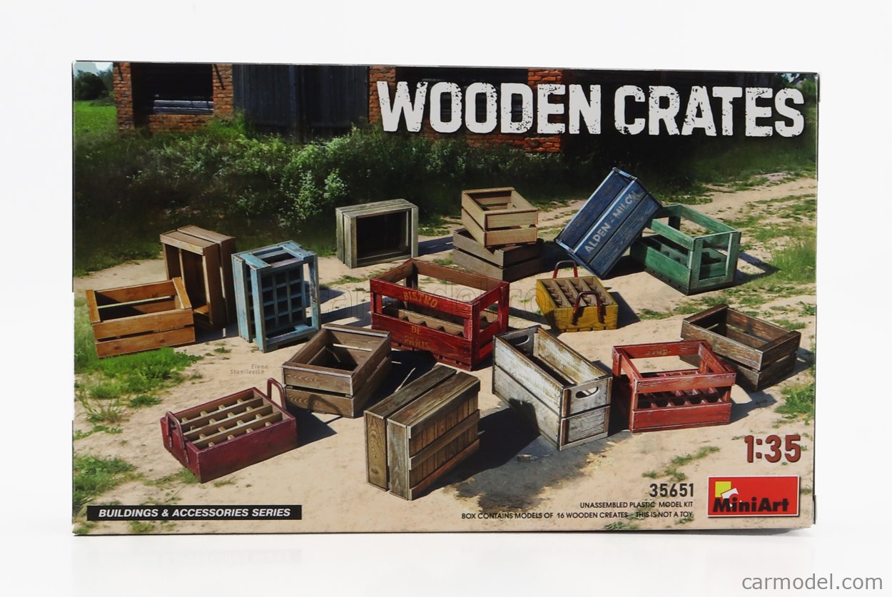 MINIART 35651 Scale 1/35 | ACCESSORIES WOODEN CRATES