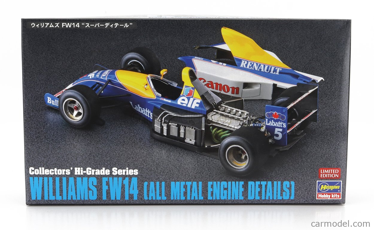 WILLIAMS - F1 FW14B RENAULT N 5 WORLD CHAMPION SEASON 1992 NIGEL MANSELL -  ALL METAL ENGINE DATAILS