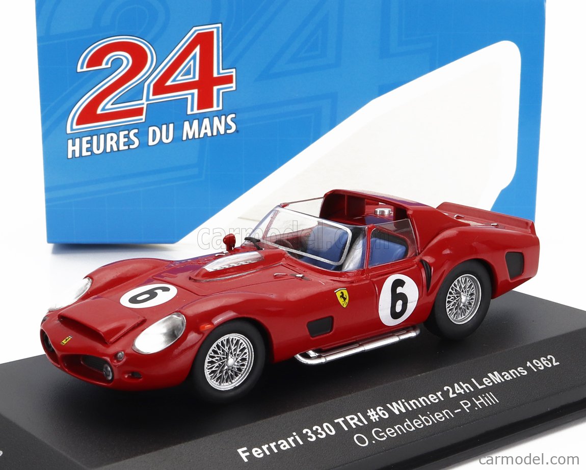 FERRARI - 330 TRI LM SPIDER 4.0L V12 TEAM SPA FERRARI SEFAC N 6 WINNER 24h  LE MANS 1962 O.GENDEBIEN - P.HILL