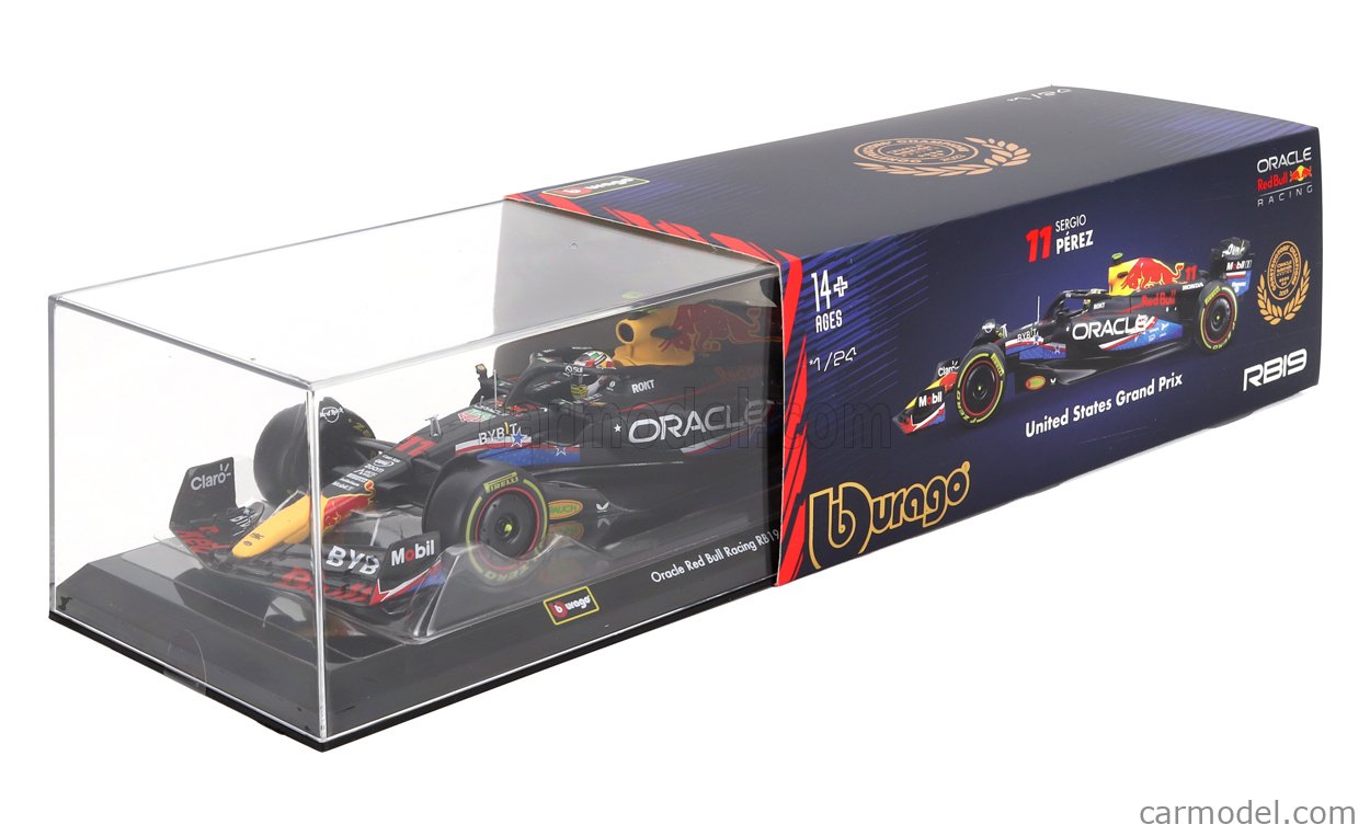 BURAGO 18-28030-P-AUSTIN Scale 1/24 | RED BULL F1 RB19 TEAM