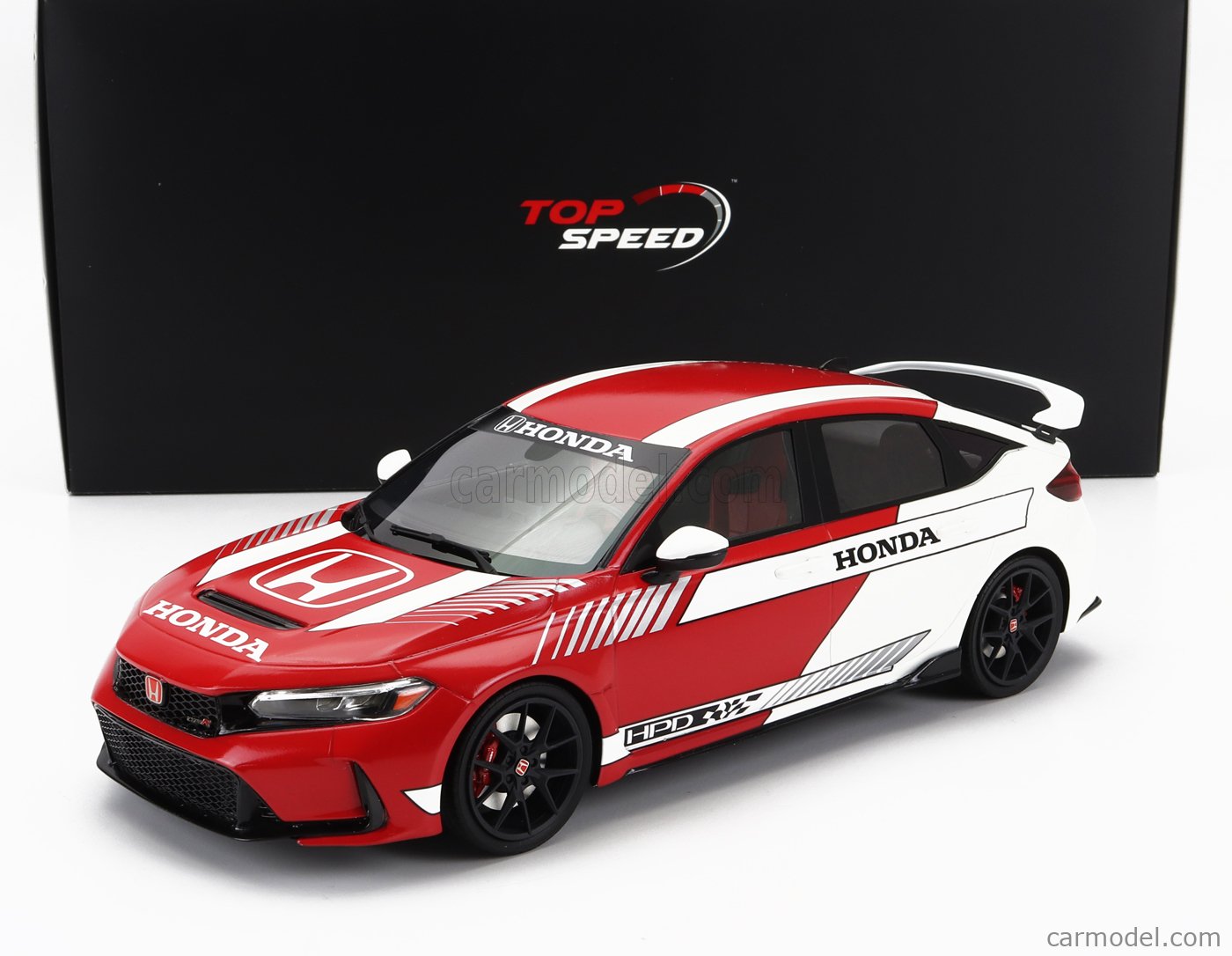 TRUESCALE TS0525 Scale 1/18 | HONDA CIVIC TYPE-R 2023 WHITE RED