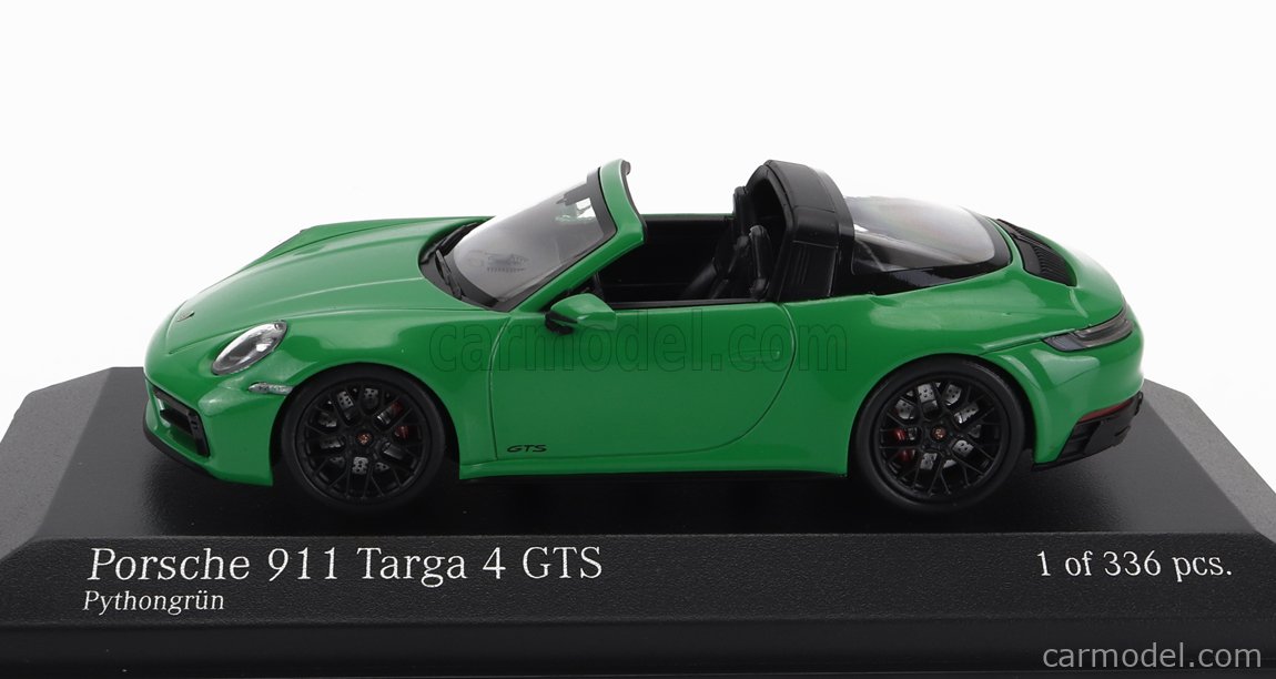 Minichamps 1/43 Porsche 911 (992) Targa 4 GTS – 2022 Verte - Modèle Neuf En Précommande