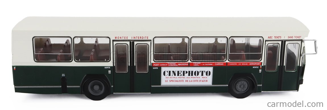 Minialuxe 1/43 : Autobus Parisien Berliet Vert - Fabrication Française