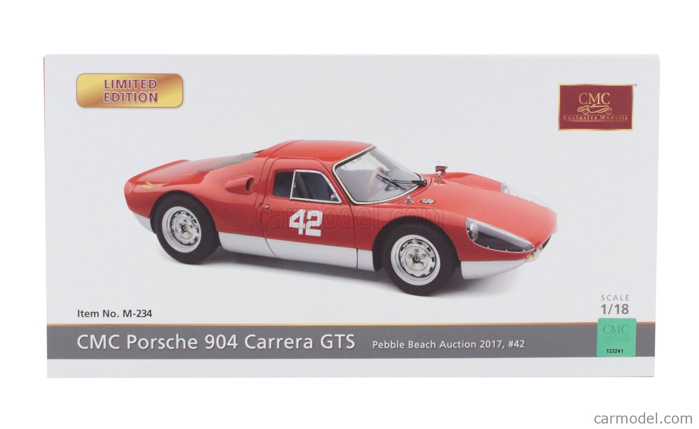 CMC 1/18 Porsche 904 Carrera GTS Châssis 904-006 - N°150 Monte Carlo 1965 - Argent