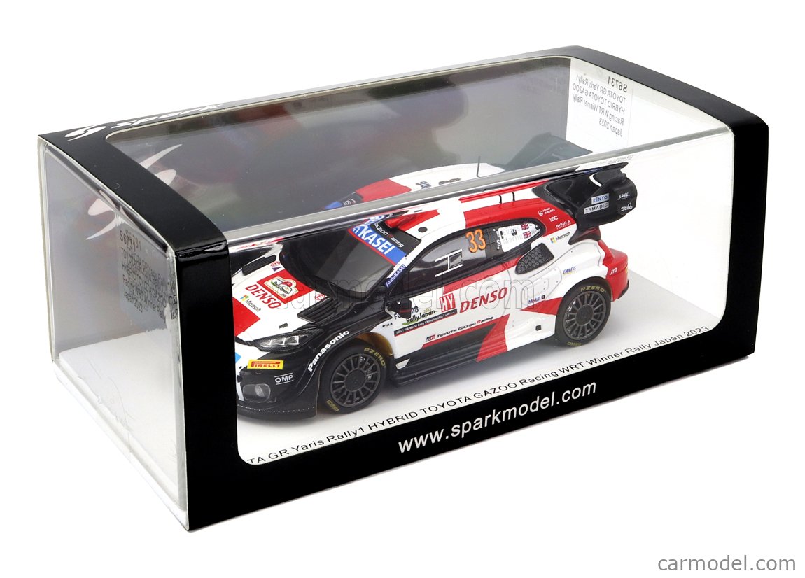 1:43 SPARK Toyota Yaris Gr Hybrid Rally1 #33 Winner Rally Japan 2023 Elfyn S6731