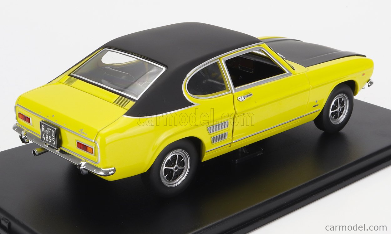 Voiture Miniature 1:24 Opel GT 1900 Coupé 1968 - Edicola Avec Vitrine - Jaune