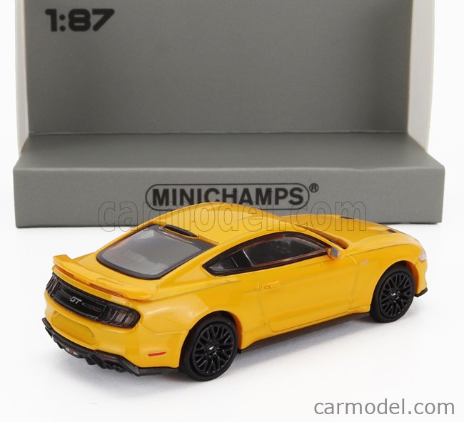 Modelo A Escala 1:87 Minichamps Ford Mustang GT 2018 - Varios Colores, Edición Limitada, Ideal Para Colección