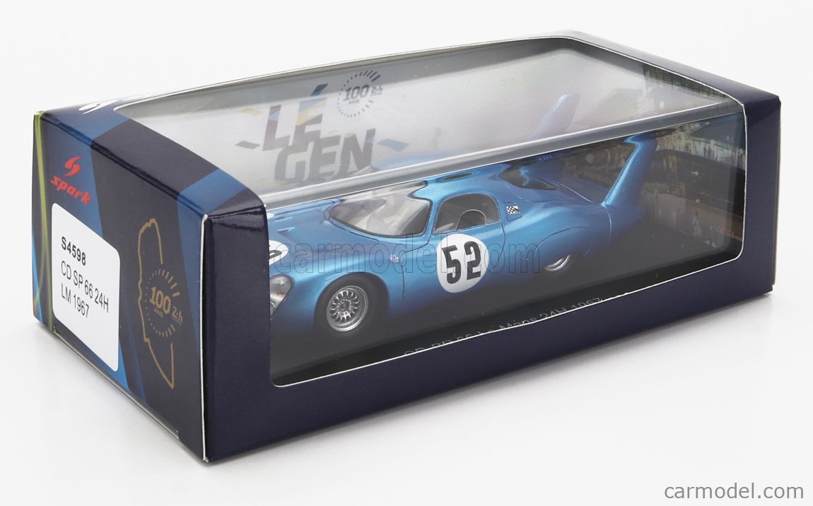 ミニカー　1/43 CD SP 66 Le Mans 24H 1967 D. Dayan - C. Ballot Lena #52 [S4598] CD SP 66 No.52 Le Mans 24H 1967 D. Dayan & C. Ballot Lena in