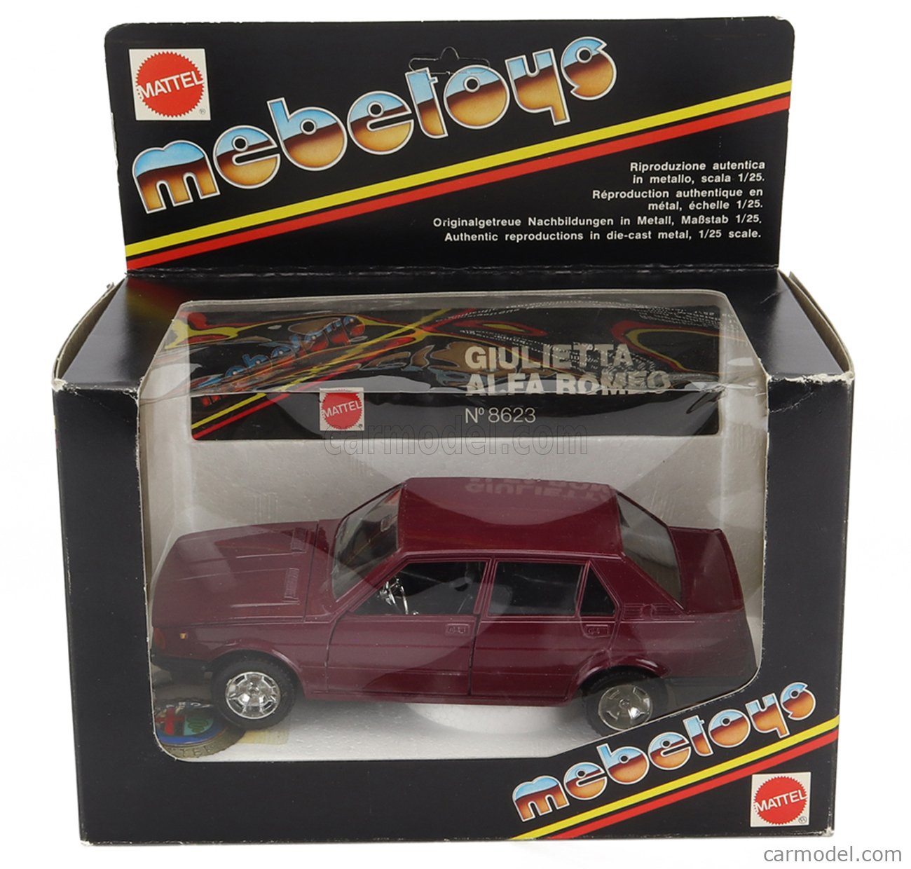 Mebetoys Mattel Echelle Alfa Romeo Giulietta Violet