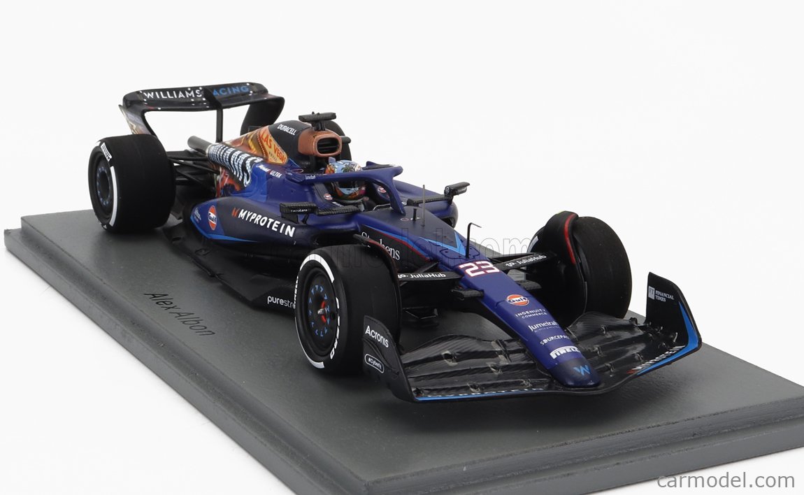 Miniature Spark 1/64 Williams F1 FW45 Las Vegas GP 2023 - Alex Albon - Neuf