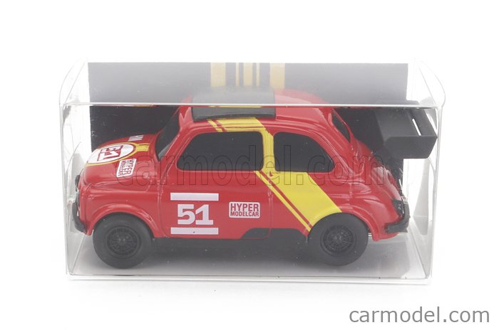 BRUMM BR067 Scale 1/43 | FIAT 500 BRUMS N 51 HM HYPER MODELCAR RED ...