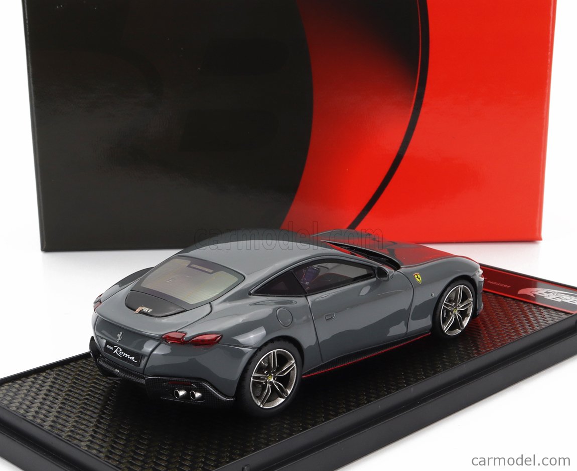 Modèle Réduit Ferrari Roma 2019 BBR - Échelle 1:43 - Grigio Medio - Neuf Sous Boîte