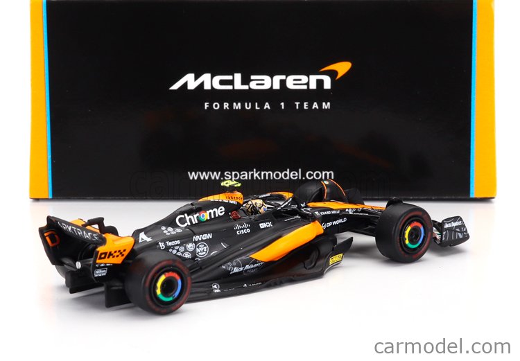 Modèle Réduit Spark 1/64 McLaren MCL60 #4 Las Vegas 2023 Lando Norris - Neuf