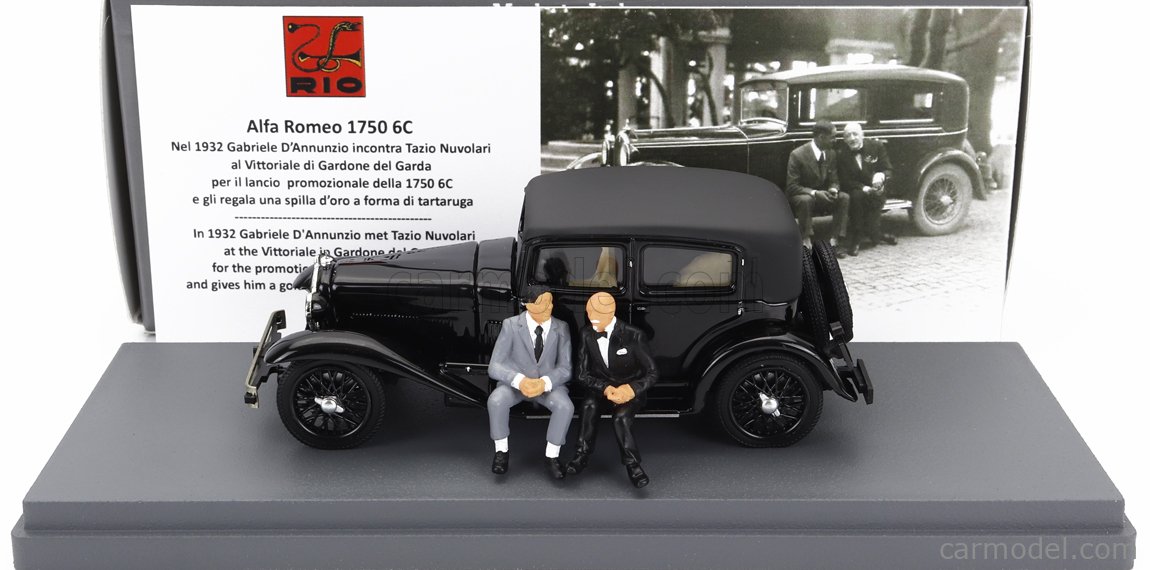 RIO-MODELS 4639/P Scale 1/43 | ALFA ROMEO 1750 6C WITH GABRIELE D ...