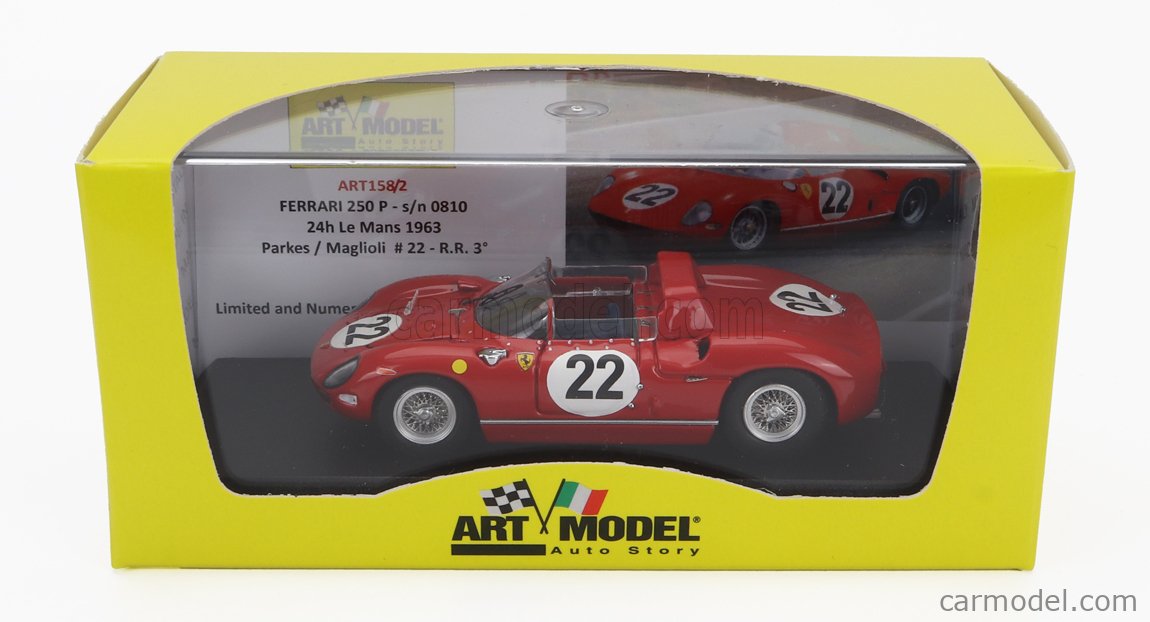 ART-MODEL ART158/2 Scale 1/43 | FERRARI 250P SPIDER 3.0L V12 TEAM SEFAC ...