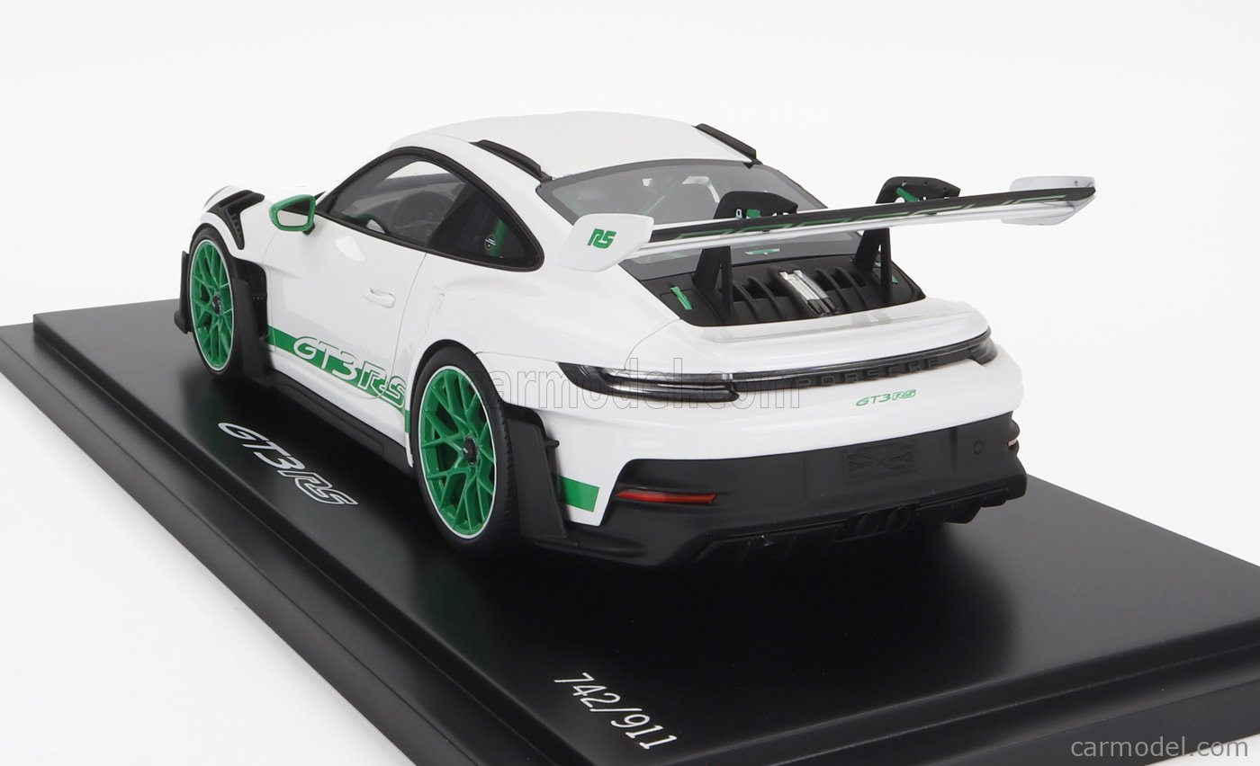 Spark 1:18 Porsche 911 (992) GT3 RS 2022 tribute Carrera RS white / green  WAP0211540P002 model car WAP0211540P002