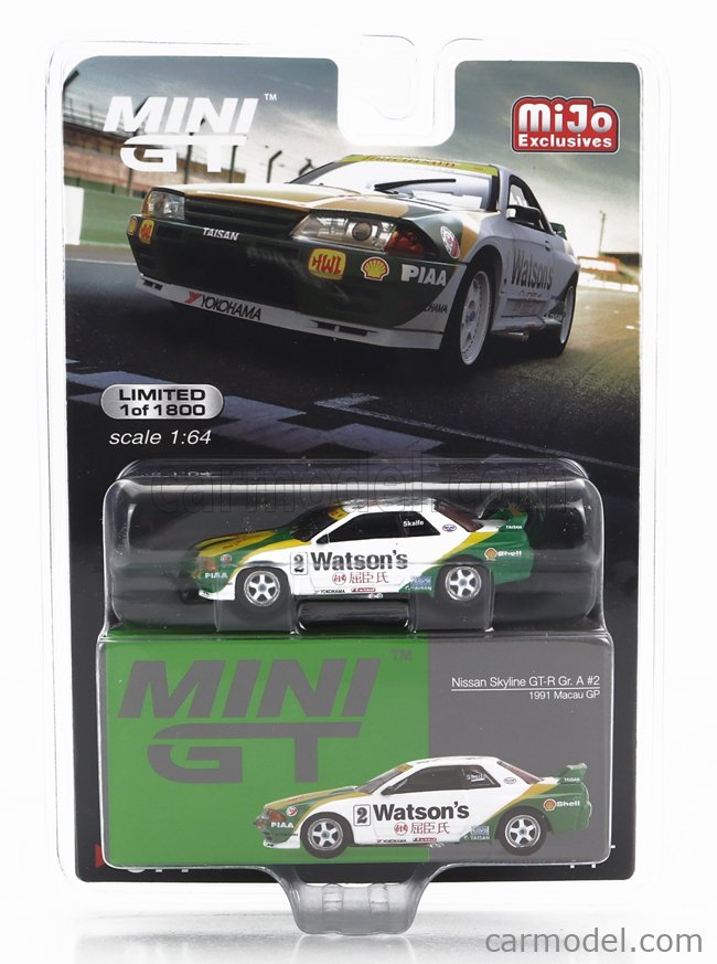 MINI-GT MGT00377-R-MJ Scale 1/64 | NISSAN SKYLINE GT-R (R32) Gr.2 TEAM ...