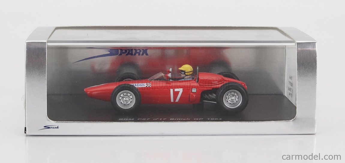 Spark 1:43 T. Maggs BRM P57 N° 17 GP Grande-Bretagne de Formule 1 1964