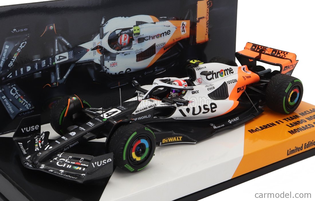 Minichamps 537245104 - McLaren Formule 1 Team MCL38 Monaco GP 2024 - Norris 1/43