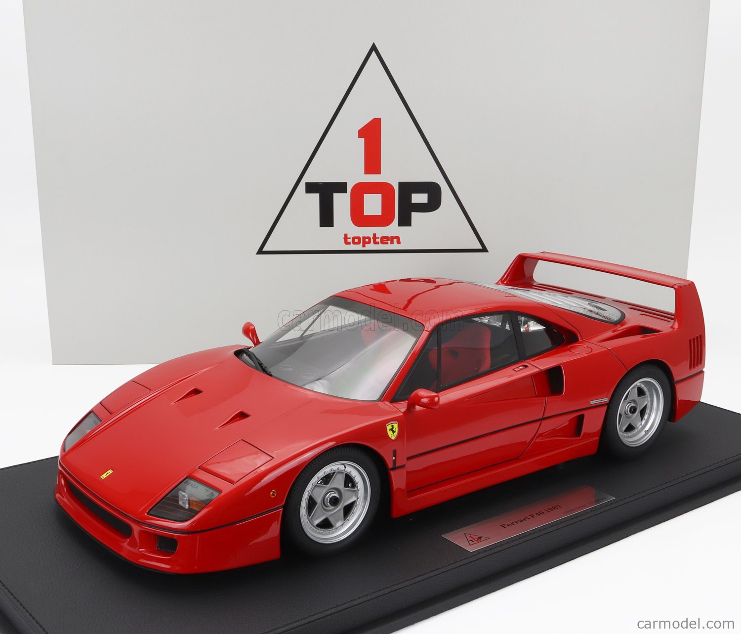 TOP10 TOP100011 Scale 1/10  FERRARI F40 1987 - CON VETRINA - WITH SHOWCASE  RED