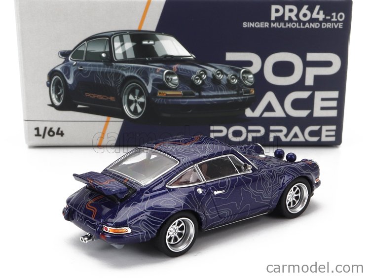 Pop Race 1:64 Porsche 964 Singer 911 – Modello Monaco In Metallo Pressofuso PR640100