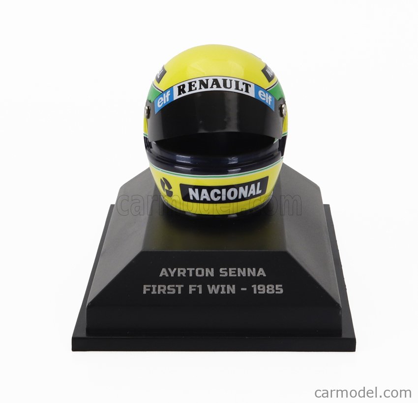 Minichamps Casque Ayrton Senna First F1 Win 1985 - Échelle 1/8 Collection