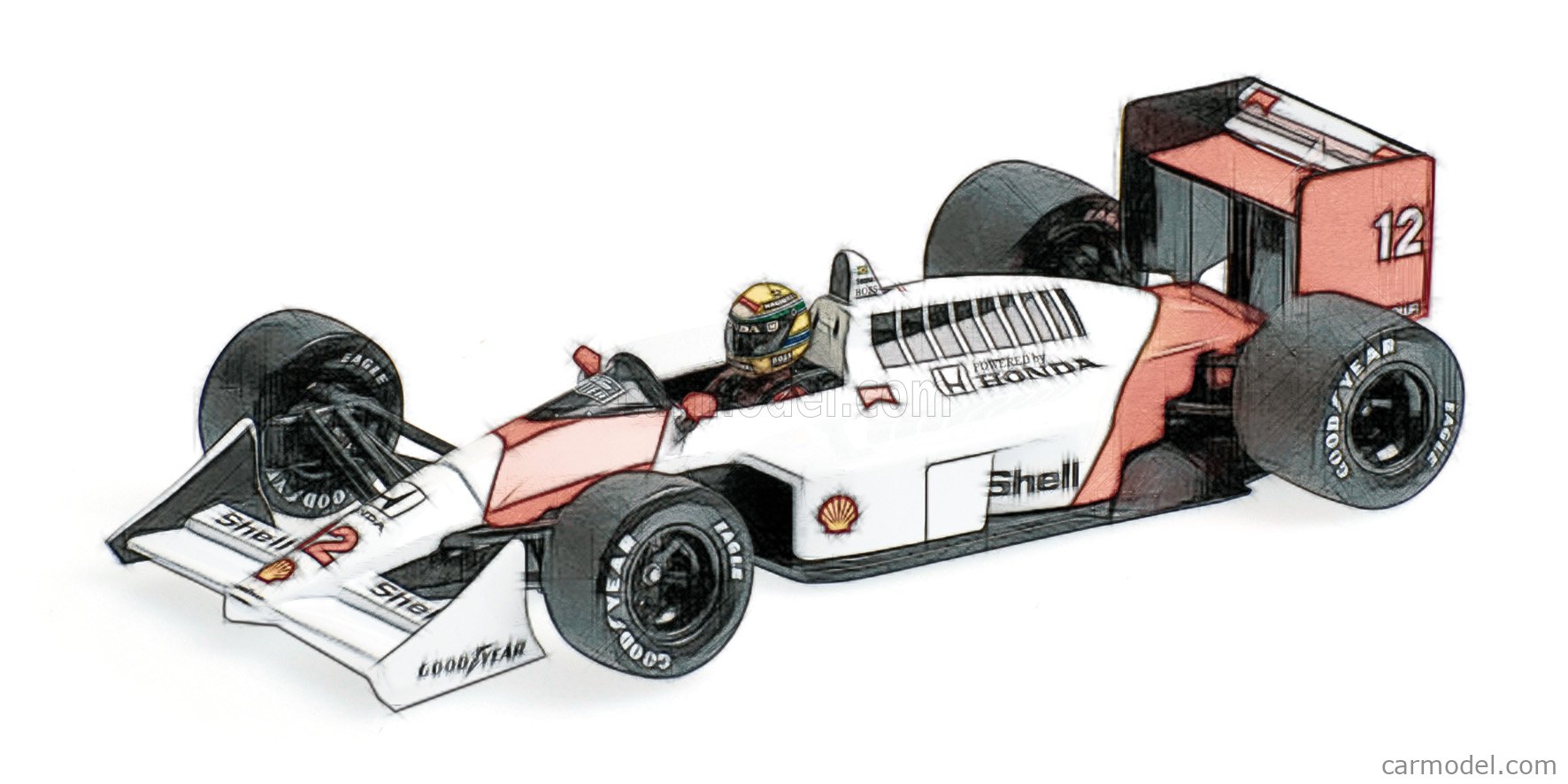 MINICHAMPS 540883812 Scale 1/18 | McLAREN F1 HONDA MP4/4 N