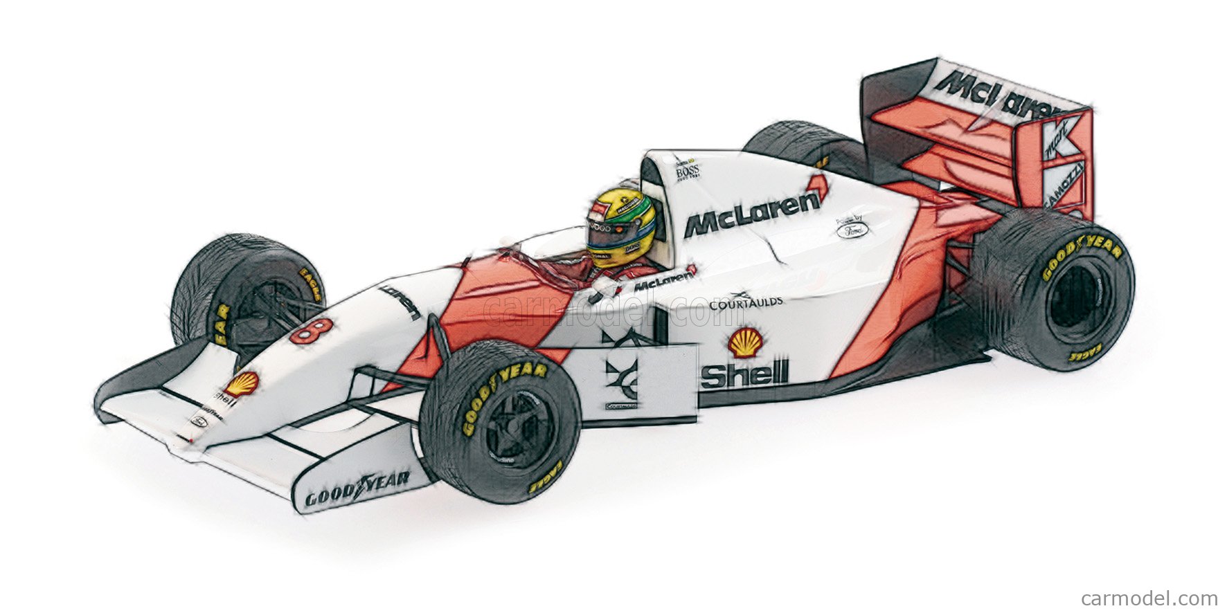 MINICHAMPS 540933358 Masstab: 1/43 | McLAREN F1 FORD MP4/8 V8 TEAM 