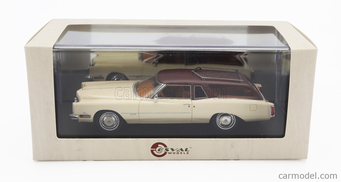 Esval 1:43 - Coche a escala - Cdillac Eldorado 2 Door Station Wagon - 1972 - Marrón / Beige